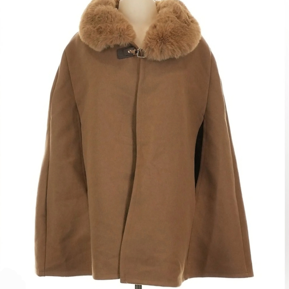 Vince Camuto Fur Collar Cape Women's Coat - NWOT